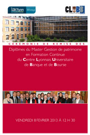 Remise diplômes Master Gestion de Patrimoine FC Remise diplômes Master Gestion de Patrimoine FC