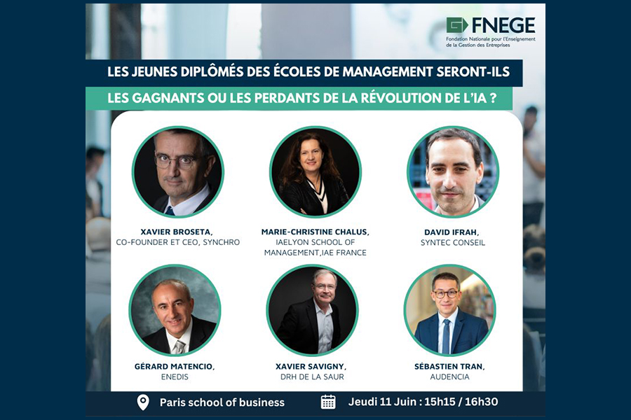 Jeunes diplômés des école de management et IA | Conférence FNEGE