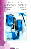 Revue Recherches en Sciences de Gestion